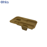 Inserts en fibres de pulpe moulées de qualité supérieure pour les soins de la peau et les cosmétiques, emballage durable en pulpe moulée par pression humide