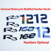 Kit d'autocollants personnalisés JL avec numéros pour moto tout-terrain Beihai CQR250 - Kit graphique pour amortisseur - Vinyle imperméable Taille 22
