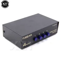AV Anahtar Kutusu 2/4/8 girişli 1 çıkışlı CVBS Kompozit Sinyal HDTV LCD 3 RCA Anahtarlayıcı 8 1 Seçici AV Matris TV Monitörü için Bölücü Değil