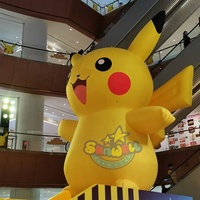 Pikachu inflable, disfraz de Mascota de pikachu, pokemon inflable para publicidad, gran oferta