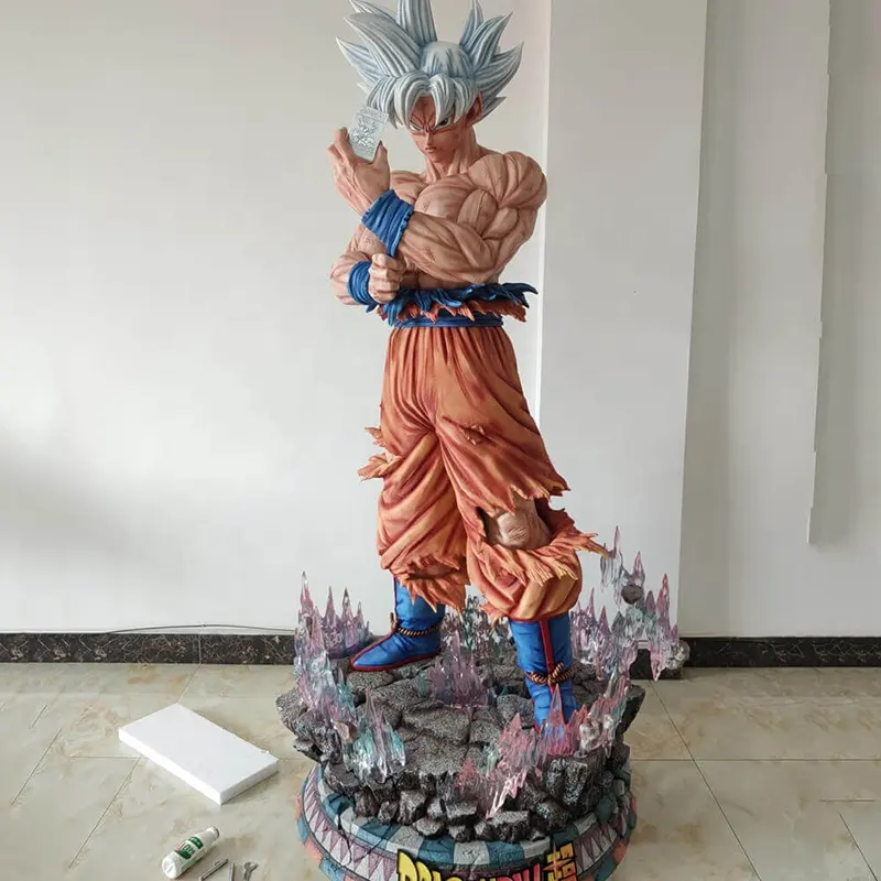 El yapımı kil modeli 3D baskı modeli yedi Dragon topu Goku Anime reçine Goku heykeli Dragon topu Z Dragon topu şekil Vintage