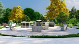 Monumento di <span class=keywords><strong>pietra</strong></span> tombale di Design personalizzato a buon mercato nero grigio <span class=keywords><strong>rosso</strong></span> granito <span class=keywords><strong>pietra</strong></span> cremazione nicchie columbarium prezzi in vendita - Product Image 4