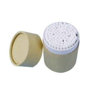 ขายด่วน 100 ชิ้น สำลีก้านแบบเป็นมิตรกับสิ่งแวดล้อม บรรจุกล่องกระดาษคราฟท์ รับผลิตแบรนด์ส่วนตัว - Product Image 4