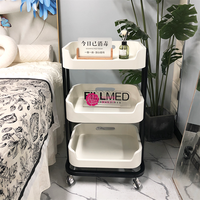 Chariot de salon de beauté mobile Yicheng Beauty SPA Salon support de rangement multifonctionnel pour chariot à ongles avec roues à vendre