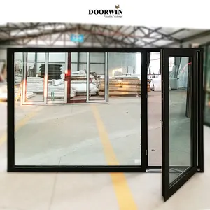 Prix de fabrication des fenêtres Doorwin nouveau design bois à l'intérieur et aluminium à l'extérieur coût des fenêtres à pousser