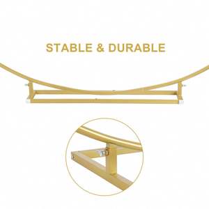 Decoraciones para Fondo de Fotos de Bodas, Baby Shower, Cumpleaños, Ramadán, Soporte de Fondo para Arco de Globos de Metal Dorado de 6.9 pies - Product Image 4
