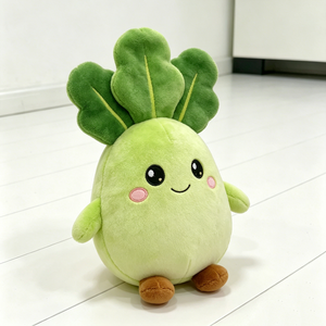 Juguete de peluche personalizado de repollo chino de dibujos animados, almohada de peluche de verdura de hoja gruesa, juguete de peluche de Bok Choy - Product Image 4