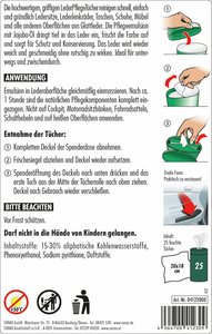 Lingettes de soin du cuir de qualité garantie, boîte de 25 pièces, nettoyage et entretien doux pour le cuir automobile - Product Image 6