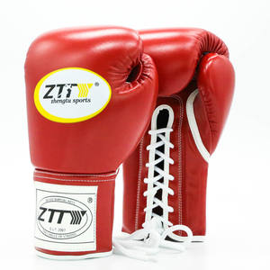 ถุงมือชกมวยหนัง PU เงางาม ดีไซน์ใหม่ สวมใส่สบาย พร้อมโลโก้สั่งทำพิเศษ บุด้วยไมโครไฟเบอร์ - Product Image 1