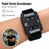 Bracelet Compteur de Points Portable Élastique à 4 Cadrans pour Padel, Tennis, Pickleball, Badminton – Vente en Gros