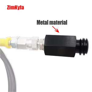 Adaptateur de déconnexion rapide mâle 8 mm pour machine à soda Sodastream Tr21-4, pour raccorder un réservoir de CO2 externe, noir et argent - Product Image 6