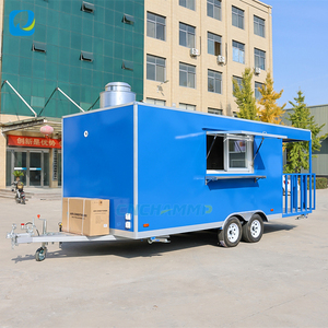 Camion de nourriture Pizza entièrement équipé Chammp remorque avec porche cuisine mobile barbecue chariot de nourriture café mobile <span class=keywords><strong>voiture</strong></span> de nourriture en vente - Product Image 2