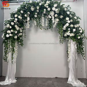 Arreglo de decoración de arco de flores de seda suave Decoración de arco de flores de seda artificial para suministros de cumpleaños - Product Image 1
