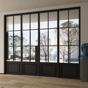 Porte Doppie in Alluminio Serie 60 su Misura, Design Retrò Francese, a Taglio Termico con Isolamento Acustico - Product Image 4