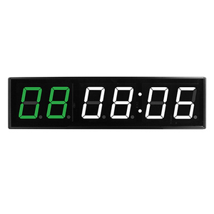 Minuteur <span class=keywords><strong>mural</strong></span> LED moderne pour salle de sport et entraînement physique - Affichage 6 chiffres de 4 pouces, fonctionnement silencieux - Product Image 4