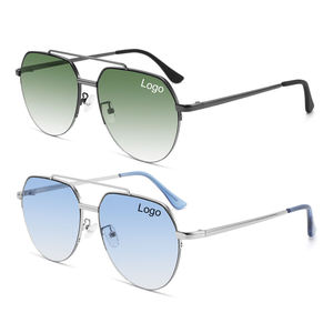 <span class=keywords><strong>Gafas</strong></span> <span class=keywords><strong>de</strong></span> Sol Polarizadas con Marco Metálico Grande Retro MLM, Unisex, Doble Puente, Vintage, Extra Grandes, Clásicas - Product Image 1