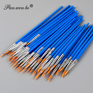 Pinceles Planos Azules para Pintura Acrílica, Óleo, Acuarela, Pinceles Artísticos para Pintar el Cuerpo, la Cara, Rocas y Lienzos - Product Image 6