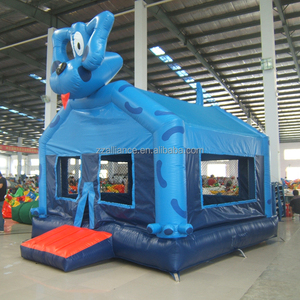 Château plein d'entrain gonflable de chien d'approvisionnement d'usine sautant la fête d'<span class=keywords><strong>anniversaire</strong></span> louant le jeu de videur - Product Image 1