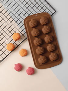 แม่พิมพ์ซิลิโคนรูปฟักทอง 3 มิติ เกรดอาหาร สำหรับทำ<span class=keywords><strong>ช็อกโกแลต</strong></span> <span class=keywords><strong>เค้ก</strong></span> ฮาโลวีน และสบู่ แม่พิมพ์ขนม อุปกรณ์ทำขนมในครัวแบบยั่งยืน - Product Image 4