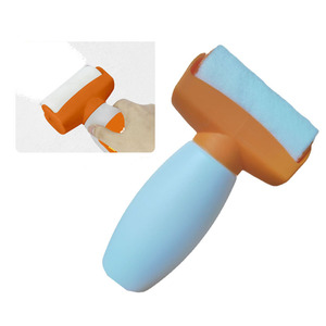 Venta al por mayor portátil 500ml Multicolor hogar rodillo tambor pintura botella 2 en 1 pared blanca pintura <span class=keywords><strong>de</strong></span> látex embalaje botellas vacías - Product Image 1