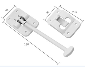 Pièces durables pour <span class=keywords><strong>remorque</strong></span> de camping-car, trappe de chargement, support de loquet de <span class=keywords><strong>porte</strong></span> en T blanc - Product Image 2