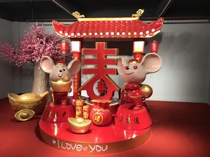 Decoración Personalizada de Fábrica para Parques Temáticos, Estilo <span class=keywords><strong>Chinatown</strong></span>, Astronauta de Resina, Impermeable, Pintado a Mano, Animal Grande para Exteriores - Product Image 6