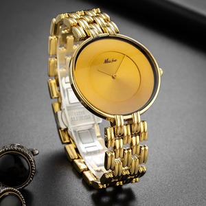 Nouvelle montre pour homme noire simple, étanche, tendance, décontractée, minimaliste, style de marque, montres-bracelets dorées - Product Image 3