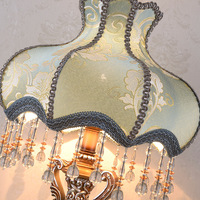 Lampes de table contemporaines lumineuses de luxe pour chambre à coucher européenne nordique vintage décorative antique avec abat-jour