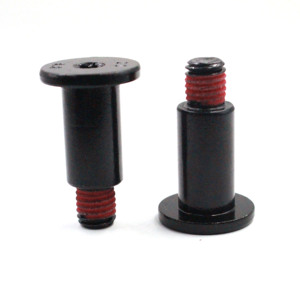 Viti a Spallamento con Testa Piatta Torx Nere Rivestite in Rosso Antiscivolo Grado 8.8 Standard DIN M1.6 M2 M3 M4 M5 M6 - Product Image 1