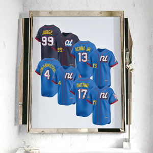 قميص بيسبول مخيط بأفضل جودة #<span class=keywords><strong>2</strong></span> جونر هندرسون #8 كال ريبكين Jr #35 أدلي روتشمان ملابس سوفتبول جاهزة للسفن - Product Image 3