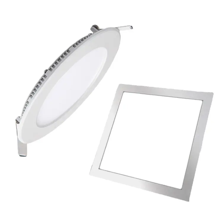 Spot lumineux Led SMD intérieur de haute qualité à économie d'énergie rond encastré 220V 3W 5W 7W 9W 12W 15W 18W aluminium moderne 80