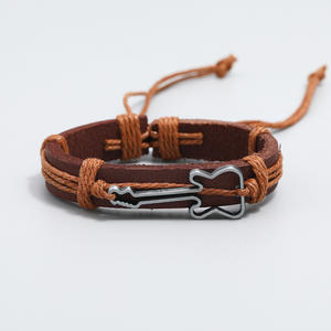 Bracciale in <span class=keywords><strong>corda</strong></span> di bracciale antico con bracciale in vera pelle da uomo e 2025 - Product Image 3