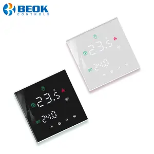 Beok Tuya Alexa pantalla LCD programable inteligente WIFI caldera eléctrica de agua y Gas suelo calefacción termostato de habitación