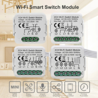 Fabrieksprijs 100-240V Ac Tuya 3 Kanaals Wifi Smart Light Mini Switch Module PST-S03