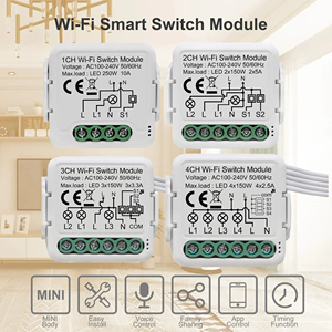 Módulo de Interruptor Inteligente Wifi de 3 Canales Tuya, 100-240V CA, <span class=keywords><strong>Precio</strong></span> de Fábrica, PST-S03 - Product Image 5
