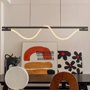 โคมไฟระย้าดีไซน์ทันสมัยแบบมินิมอล โคมไฟเพดานสำหรับโชว์รูม ห้องรับประทานอาหาร เคาน์เตอร์บาร์ ศิลปะสร้างสรรค์ โคมไฟเพดานลายเส้นถัก - Product Image 2