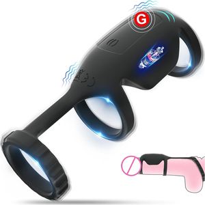 Masseur de Prostate Plug Anal vibrateur anneau de verrouillage de <span class=keywords><strong>sperme</strong></span> retarder l'éjaculation formateur anneau de pénis pour hommes - Product Image 1