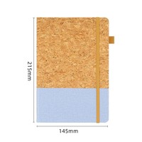 Carnet de notes promotionnel en tissu PU et liège 2025, couverture rigide, écologique, cadeau d'entreprise