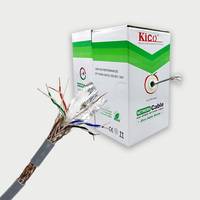 KICO 1000FT Indoor SFTP CAT6 Cable de red CCA Lined Cables de comunicación