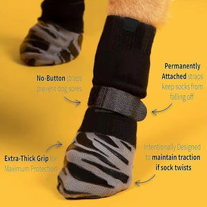 Chaussures pour animaux de compagnie, chaussettes pour chiens, design tendance, vente en gros, chaudes, antidérapantes, respirantes des deux côtés, pour l'hiver - Product Image 6