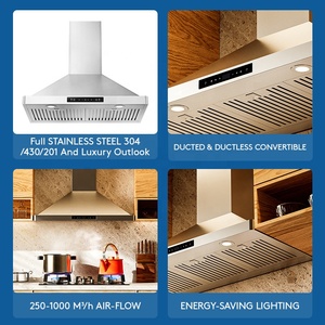 <span class=keywords><strong>Campana</strong></span> <span class=keywords><strong>extractora</strong></span> de acero inoxidable, diseño moderno, superpotente, torre de cocina - Product Image 2