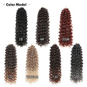 Extensions de cheveux synthétiques <span class=keywords><strong>Mazo</strong></span> Curl 22 pouces, boucles Gogo, tresses torsadées au crochet pour femmes - Product Image 2