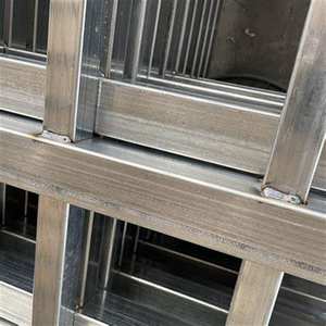 Valla de poste cuadrada práctica YC, valla de tubo cuadrado de acero de grado Industrial, valla de aislamiento cerrada para exteriores - Product Image 2