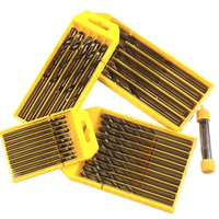 Jeu de forets hélicoïdaux revêtus de cobalt, 1.0-13mm, 5/10 pièces, HSS M35, pour le bois/métal, outils électriques