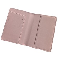 Étui de protection pour passeport de voyage en cuir végétalien, étui pour carte d'embarquement, billet, carte, étanche, fin, couleur unie, portefeuille unisexe