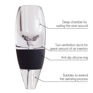 Aérateur <span class=keywords><strong>de</strong></span> <span class=keywords><strong>vin</strong></span> portable et verseur pour une aération instantanée, conception durable pour rehausser la saveur du <span class=keywords><strong>vin</strong></span>, base filtrante pour la maison/le bar/les cadeaux - Product Image 5
