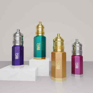 Fancy attar chai với keying Zamac <span class=keywords><strong>cap</strong></span> 3ml 6ml 12ml cho Oud dầu mới được thiết kế độc đáo Nước hoa chai thủy tinh với vàng Zamac cơ sở - Product Image 1