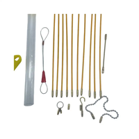 Tiges de tirage de câbles en fibre de verre haute résistance 4MM 5MM 6MM, tiges de guidage flexibles pour l'installation de fils électriques