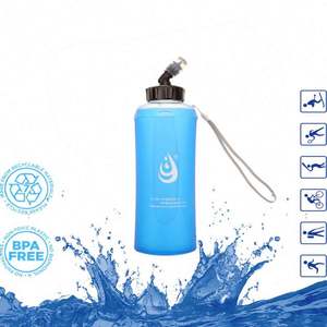 Échantillon GRATUIT Bouteille d'eau Fsoft Touch Bouteille d'eau souple en TPU Filtre Bouteille d'eau souple au toucher doux - Product Image 6