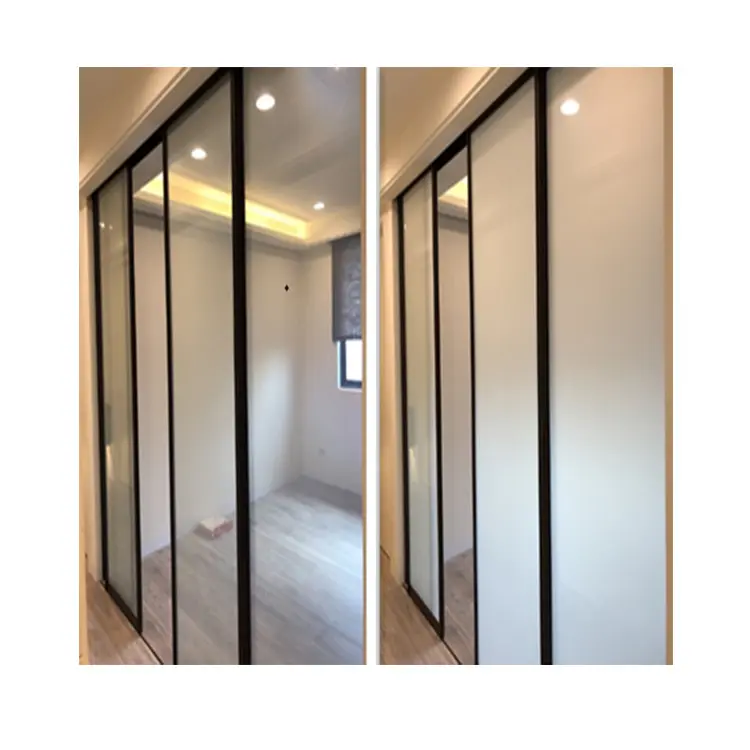 Electric Switchable PDLC Film Smart Glass Factory Prices Custom Size Privacy Magic Dimming Tint Door Window Glass For Bathroom